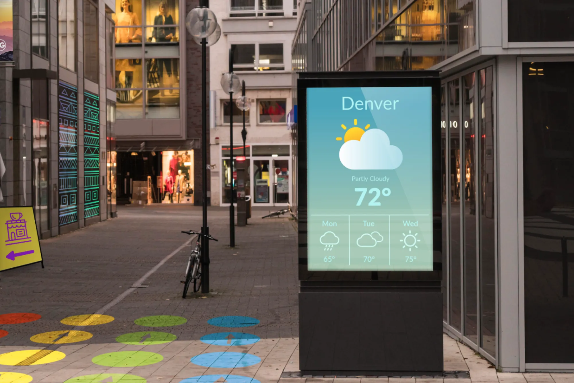 Elevate Your Advertising Campaigns with Color's Standing Digital Signage Solutions