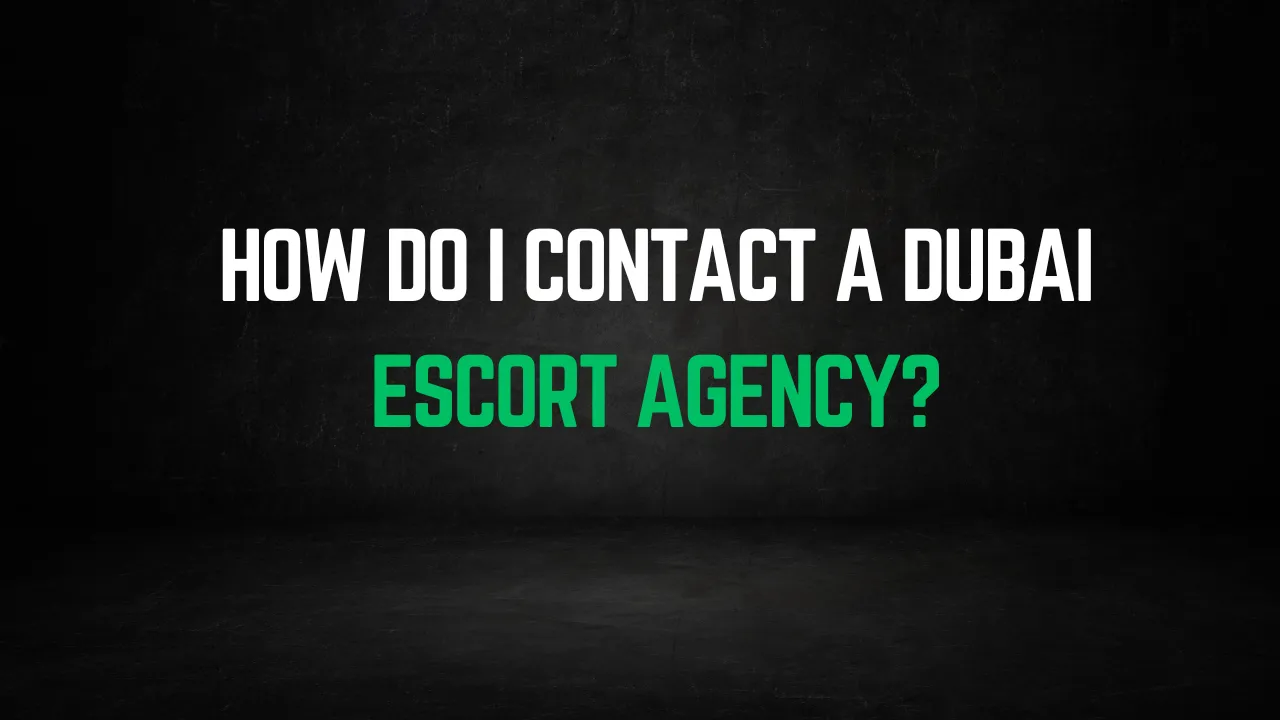 How do I contact a Dubai escort agency
